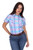 WMNS EMILY CHECK SS SHIRT IN BLUE