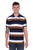 WRANGLER MENS WALTER 1PKT SS POLO - NAVY/TAN