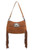 FEATURE BUCKLE SHOULDER BAG IN TAN