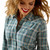 ARIAT WMS BILLIE JEAN LS SHIRT- AQUAMARINE DOBBY PLAID