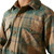 ARIAT BYS HUXLEE RETRO SNAP LS SHIRT- DEEP TEAL