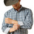 ARIAT MENS WRINKLE FREE DARGAN LS SHIRT NAVY