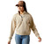 ARIAT WMS HIGH NOON 1/2 ZIP PULLOVER OATMEAL HEATHER