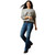 ARIAT WMS SCORPION SCRIPT OVERSIZED SWEATSHIRT HEATHER GREY