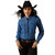 ARIAT WMS TRUE BLUE SNAP LS SHIRT VINTAGE INDIGO