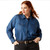 ARIAT WMS TRUE BLUE SNAP LS SHIRT VINTAGE INDIGO