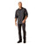 ARIAT MNS HORNE RETRO SNAP LS SHIRT NAVY