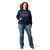 ARIAT WMS EMBLEM HOODIE DRESS BLUES