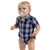 Just Country Infants Frankie Jumpsuit Navy/White Plaid