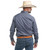 JC MENS AUSTIN FULL BUTTON PRINT WORKSHIRT IN WHITE, NAVY & GREY CHECK