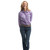 Just Country Ladies Georgie Half Button Orchid/Royal Blue