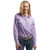 Just Country Ladies Georgie Half Button Orchid/Royal Blue