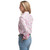 JC WOMENS GEORGIE HALF BUTTON PRINT WORKSHIRT IN HOT PINK & WHITE WILDFLOWERS/HOT PINK