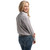 JC WOMENS ABBEY FULL BUTTON PRINT WORKSHIRT IN SMOKE GREY & WHITE MINI CHECK