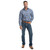 Just Country Mens Austin Workshirt Royal Blue/White Plaid