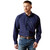 ARIAT MNS WRINKLE FREE BLAZE LS SHIRT NAVY