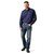 ARIAT MNS WRINKLE FREE BLAZE LS SHIRT NAVY