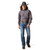 ARIAT MNS PRO SERIES WINSTON FITTED LS SHIRT NAVY