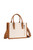 BOSTON STITCH CROSSBODY BAG IN NATURAL/TAN
