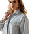Ariat Ladies Denim Shirt Jacket Denim Stripe