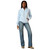Ariat Ladies Foundation Logo 1/2 Zip Sweatshirt Nantucket Breeze