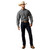 Ariat Mens Mens Retro Series Tobin Classic Fit Snap L/S Shirt Black Plaid