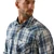 Ariat Mens Retro Heathcliff Fitted Snap L/S Shirt Key Largo Plaid