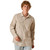 Ariat Mens Retro Hesper Fitted Snap L/S Shirt Sandshell Stripe