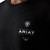 ARIAT MNS WOODEN DIAMOND FLAG SS TEE BLACK