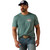 ARIAT MNS HIDDEN VALLEY FLAG SS TEE SILVER PINE