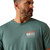 ARIAT MNS HIDDEN VALLEY FLAG SS TEE SILVER PINE