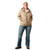 ARIAT WMS REBAR LIGHTWEIGHT LOGO 1/2 ZIP HOODIE- OATMEAL HEATHER/WHISPER PINK