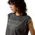 ARIAT WNS DALLAS CROPPED SS TEE- CHARCOAL MINERAL WASH