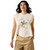 ARIAT WNS WILD WEST CROPPED SS TEE- SEA SALT