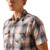 ARIAT MNS RETRO HAINES FITTED SNAP SS SHIRT- WHITE PLAID