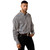 ARIAT MNS WRINKLE FREE LANGSTON CLASSIC FIT LS SHIRT- BLACK PLAID