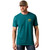 ARIAT MNS BISON WANDER FLAG SS TEE- MEDITERRANEAN