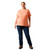 ARIAT WOMENS REBAR COTTON STRONG ANVIL LOGO SS TEE FUSION CORAL
