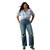 ARIAT WOMENS BILLIE JEAN LS SHIRT ASHLIGH BLUE/SHELL PINK PLAID