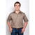 Men's - Adam Work Shirt 1/2 button Short Sleeve in Brown