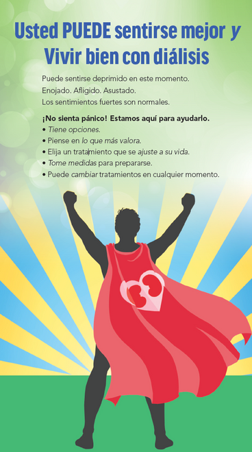 Set of 50 - You Can Feel Better and Live Well on Dialysis - CKD Brochures in Spanish