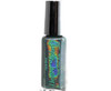 Tagalong Holographic Eyeshadow, holographic eyeshadow bottle with a shiny silver cap and iridescent glittery liquid inside.