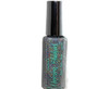 Chasing Unicorns Holographic Eyeshadow, a glittery holographic eyeshadow in a transparent bottle with a silver cap, showcasing multicolored sparkling pigment.
