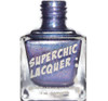Viral Nail Polish, a bottle of superchic lacquer in shimmering purple and blue holographic finish