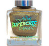 Hook Or By Crook Nail Polish, gold glitter nail polish in a square glass bottle with a silver cap and holographic text.