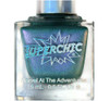 Endora Nail Polish, holographic blue-green nail polish bottle with SuperChic Marvel At The Adventures label.