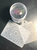 Clear Jelly Stamper - Nail Art Stamper, transparent stamping tool with intricate patterns for nail art design.