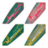 Soylent Green Crackle Nail Polish - Thermal - Glow In The Dark, color-changing crackle nail polish with pink, yellow, and teal designs in four different stages of color change.