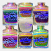 Dancing Dolls NutCrackle Nail Polish - Multichrome Crackle Effects, colorful nail polish bottles with holographic rainbow finishes and 'Superchic' logo, showcasing multichrome crackle nail polish effect.