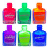 Dust Devil Neon Green Fluid Art Nail Polish, vibrant green colored nail polish bottles with neon green, pink, orange, purple, and blue colors